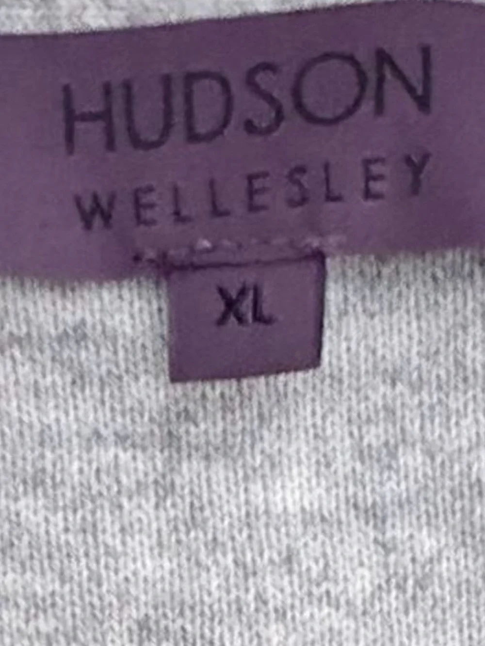 Hudson Wellesley brown merino wool cardigan with white trim size XL